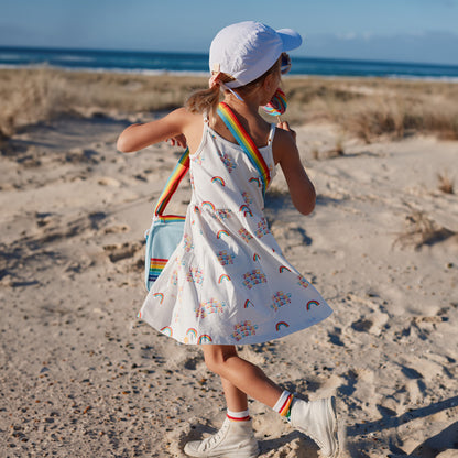 Made For Play in Girls Rainbow Jersey Dress by Le Petit Society — image 8