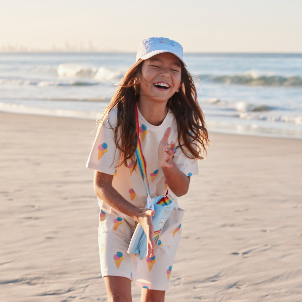 Made For Play - Girls T-shirt Dress in Ice Cream Print by Le Petit Society — image 8