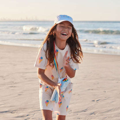 Made For Play - Girls T-shirt Dress in Ice Cream Print by Le Petit Society — image 8