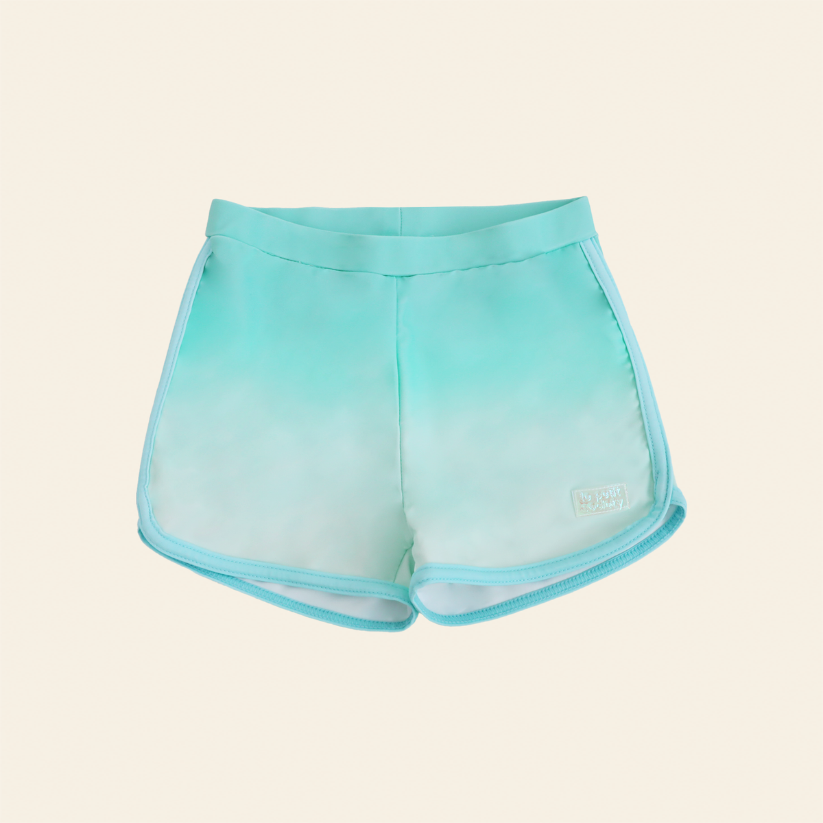 Girls Swim Shorts in Seafoam Gradient by Le Petit Society — image 4