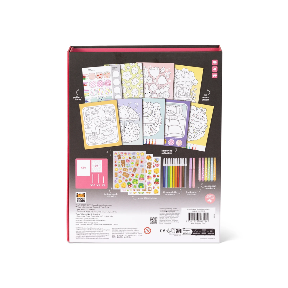 Great Big Colouring Set - Magical Mini Worlds by Tiger Tribe by Le Petit Society — image 4