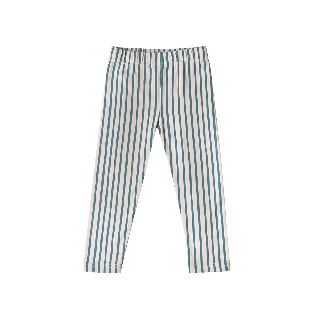 Made For Play - Kids Leggings in Green Stripes by Le Petit Society — image 6