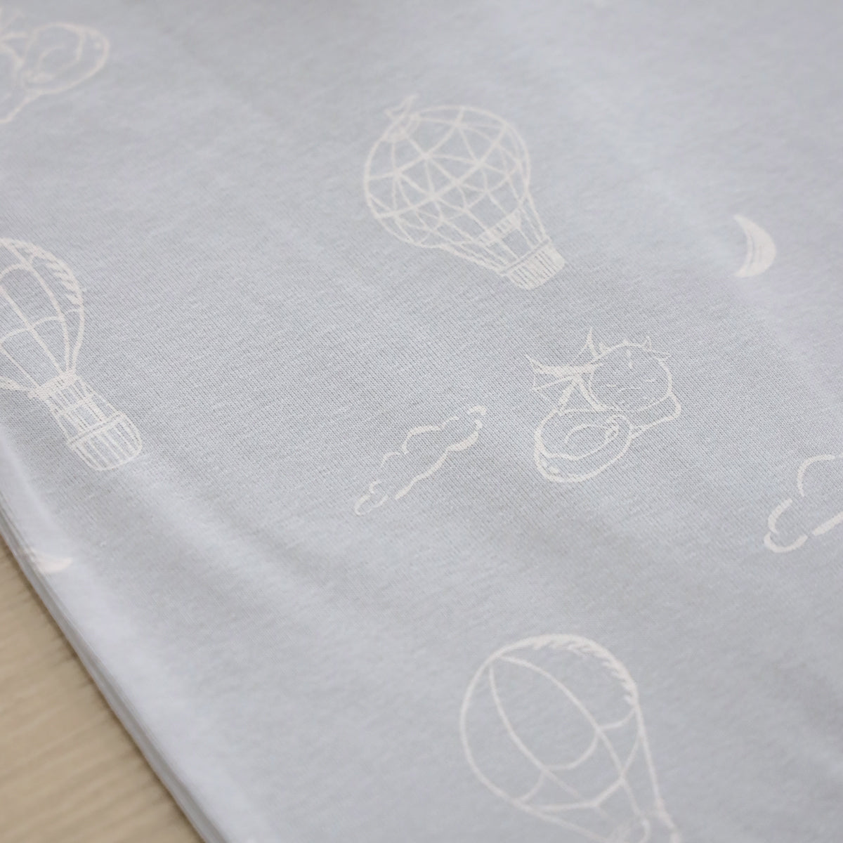 Baby Organic Sleepsuit - Dreamy Dragon in Grey by Le Petit Society — image 6