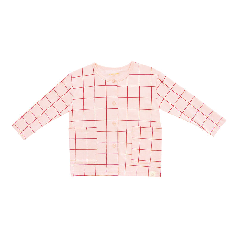 Made For Play - Kids Cardigan in Grid Print by Le Petit Society — image 5