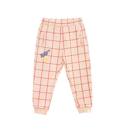 Made For Play - Kids Jogger Pants in Grid Print by Le Petit Society — image 8