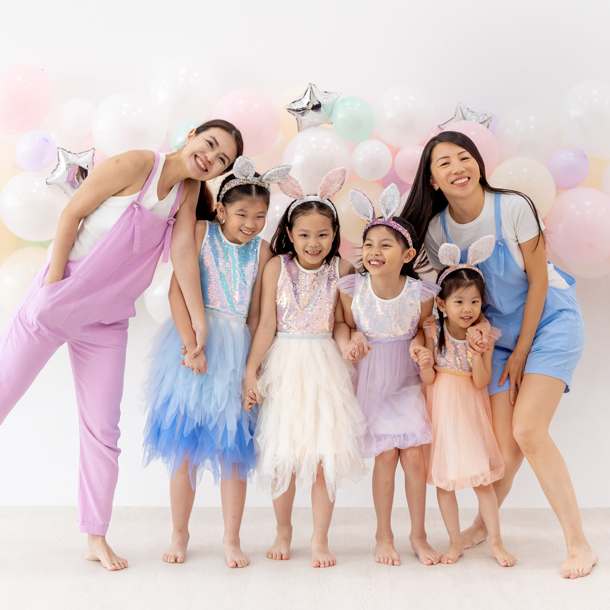Mama & Mini in Pastel Purple Ladies Long Overalls by Le Petit Society — image 7