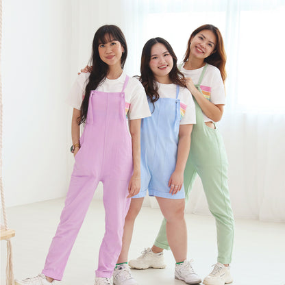 Mama & Mini in Pastel Purple Ladies Long Overalls by Le Petit Society — image 5