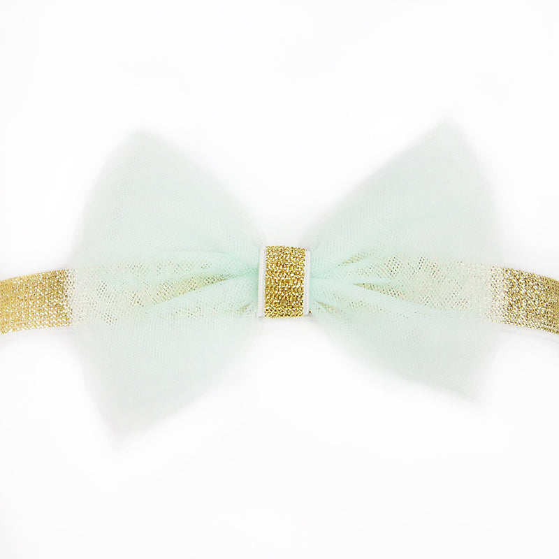 Bow Headband in Mint by Le Petit Society