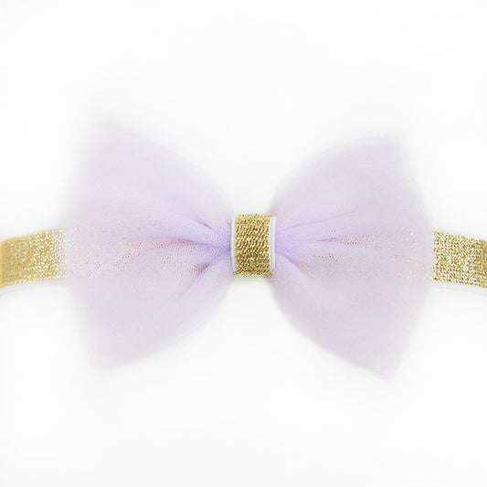 Bow Headband in Lilac by Le Petit Society