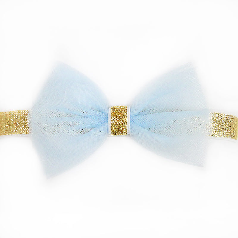 Bow Headband in Blue by Le Petit Society