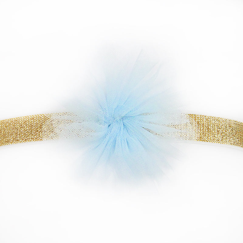 Flower Headband in Blue by Le Petit Society