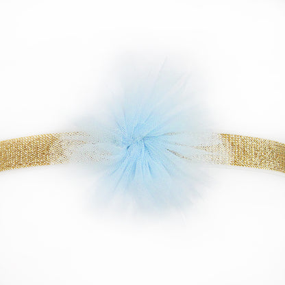 Flower Headband in Blue by Le Petit Society