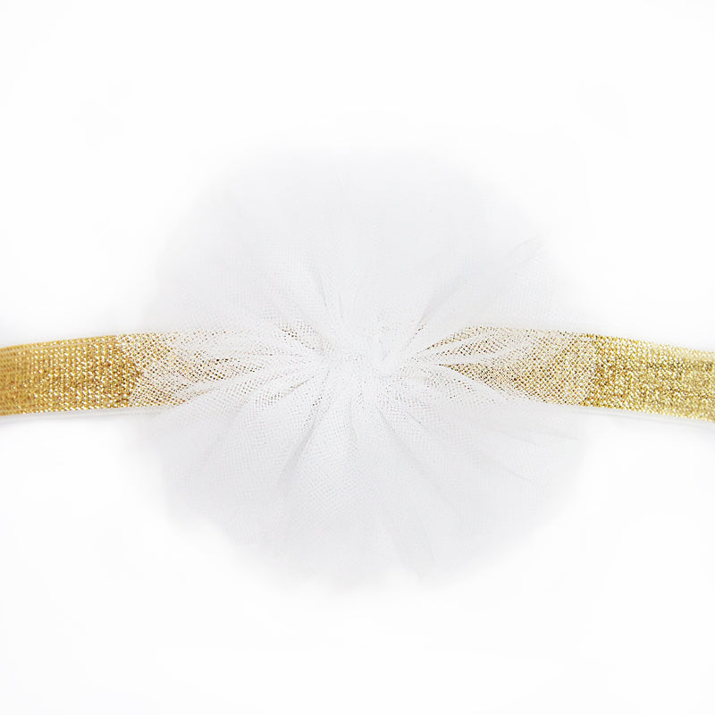 Flower Headband in White by Le Petit Society — image 2