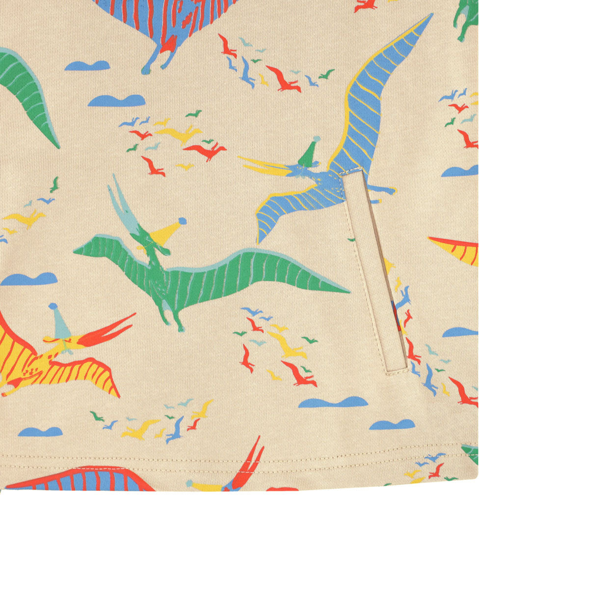 Made for Play - Hoodie Tank in Party Pterodactyl Print in Beige by Le Petit Society — image 7