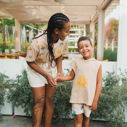 Resort Series - Hoodie Tank in Smiley Print by Le Petit Society — image 5