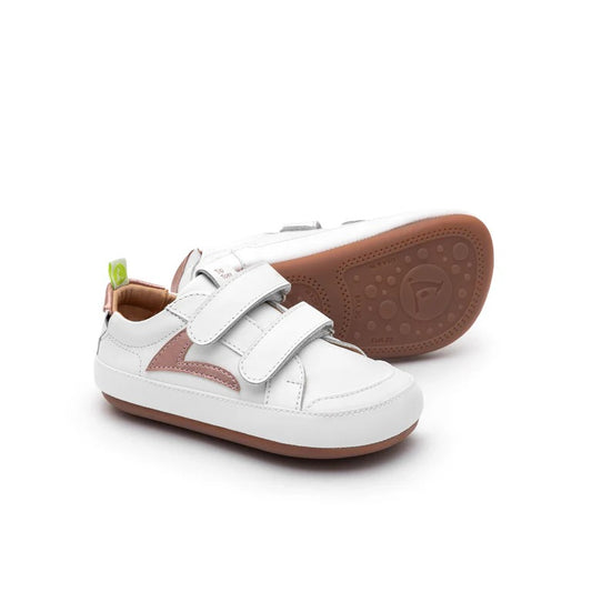 Toddler Sneakers Hopper in White / Rose Gold by Tip Toey Joey