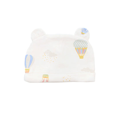 Baby Organic Bear Hat in Hot Air Balloon Print by Le Petit Society — image 4