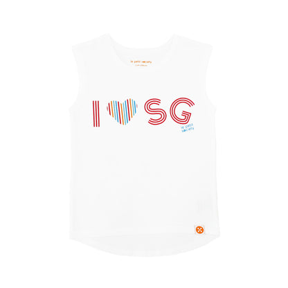 A Singapore Series in "I Love SG" Kids Tank by Le Petit Society — image 9