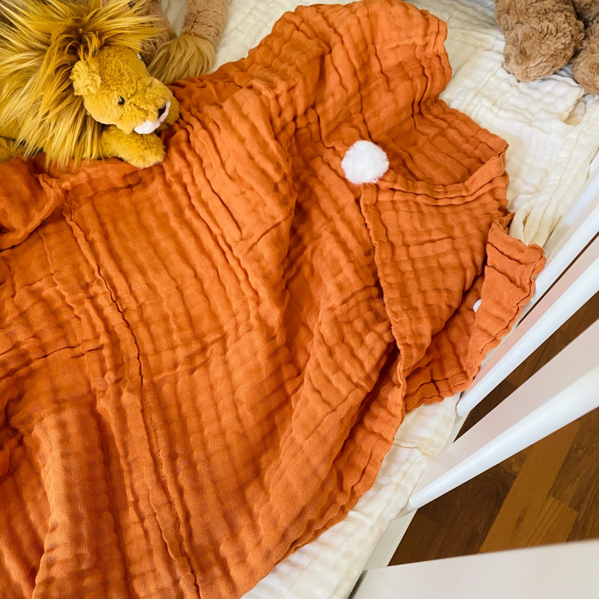 Keepsake Kids/Adult Single Blanket in Caramel by Le Petit Society