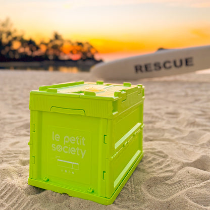 Collapsible Storage Crate (Small) in Lime Green by Le Petit Society — image 4