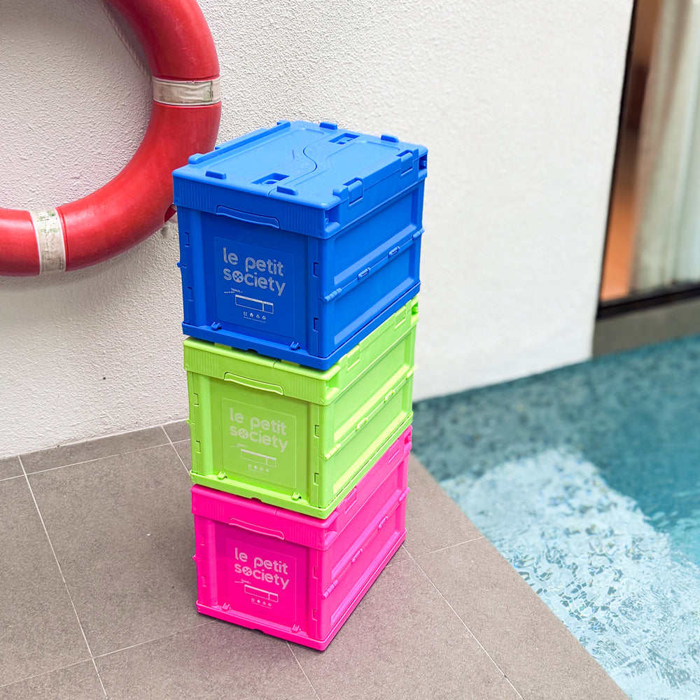 Collapsible Storage Crate (Small) in Lime Green by Le Petit Society — image 5
