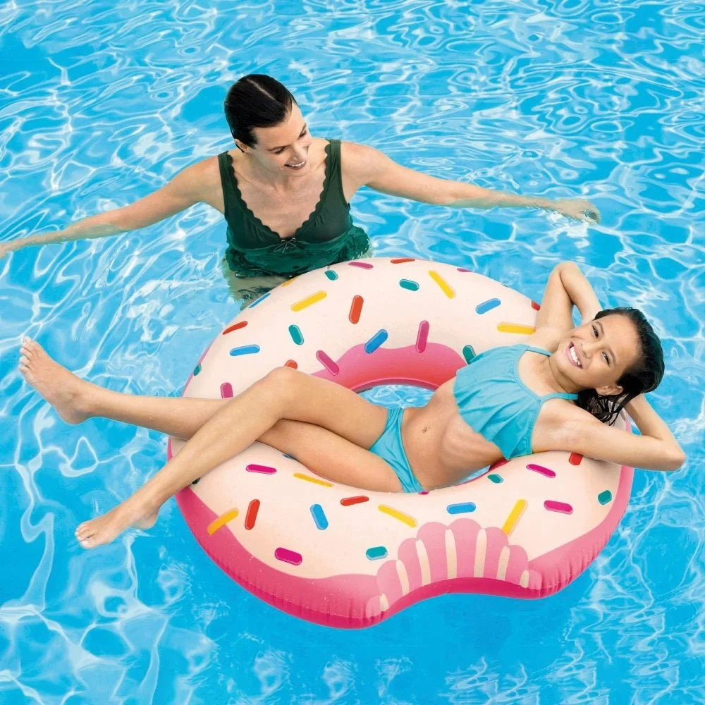Inflatable Rainbow Donut Swim Tube Pool Float by INTEX — image 2