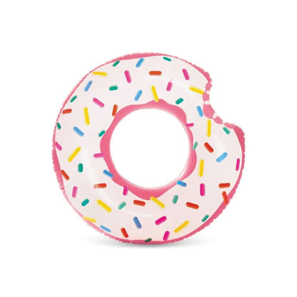 Inflatable Rainbow Donut Swim Tube Pool Float by INTEX
