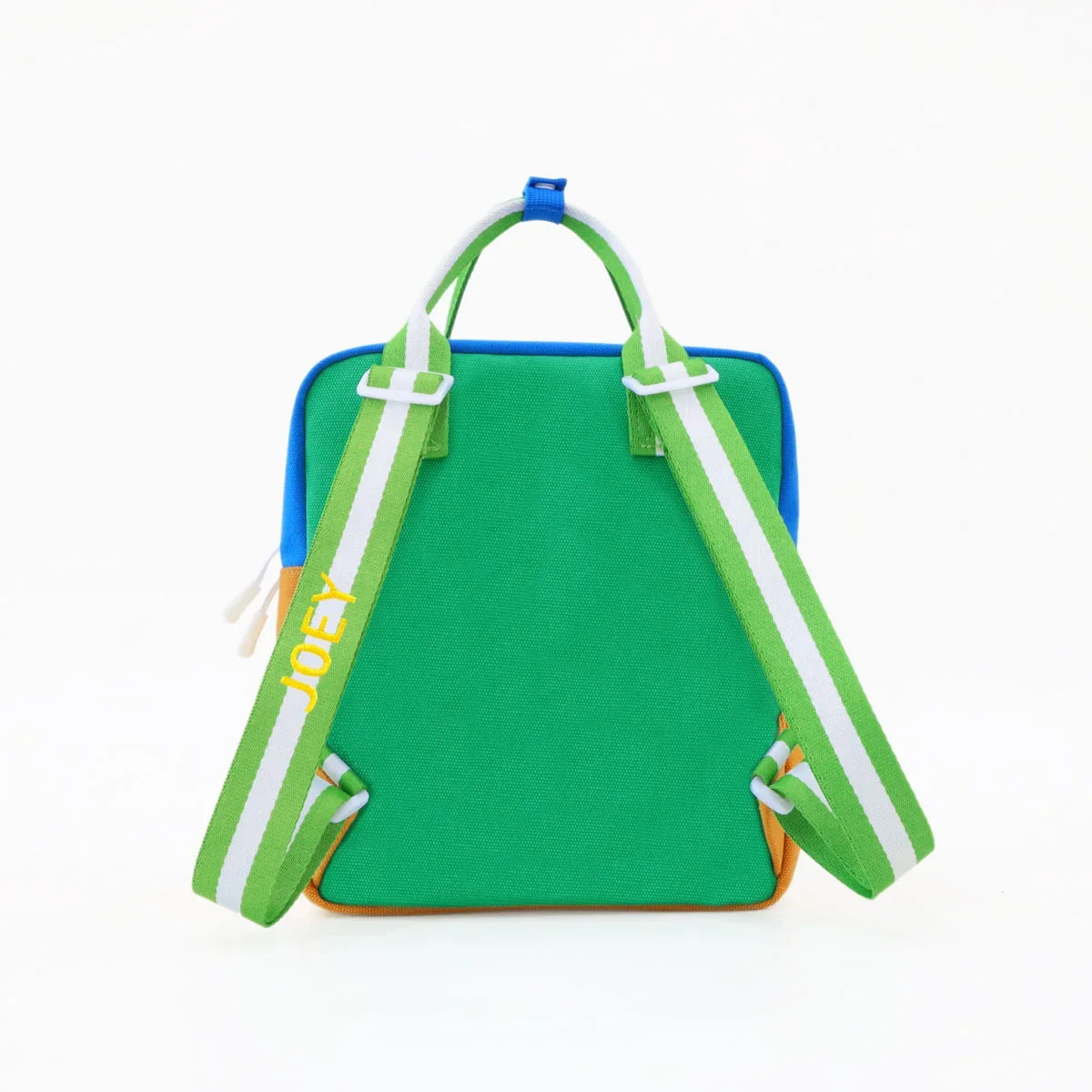 Kids Insulated Backpack in Colour Block - Blue/Green (Personalisable)