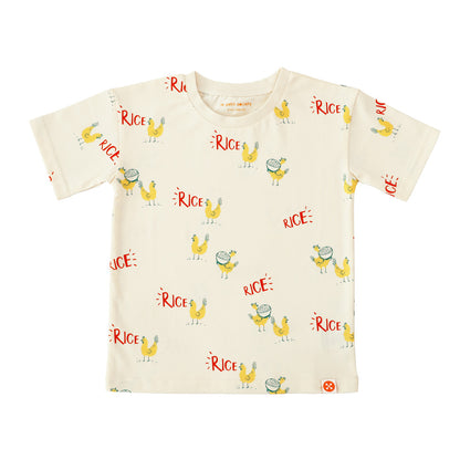 A Singapore Series - Kids Tee in Chicken Rice Print by Le Petit Society — image 6