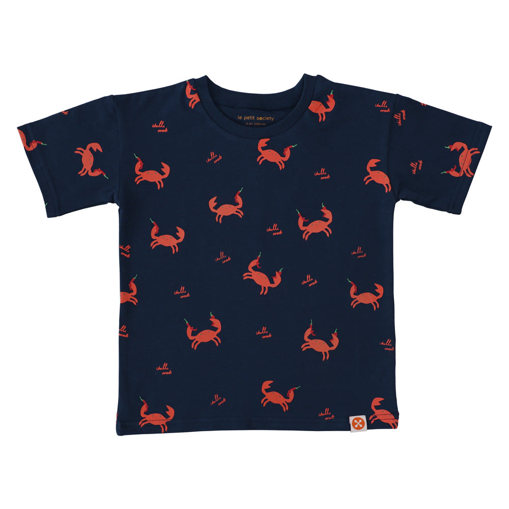 A Singapore Series - Kids Tee in Chilli Crab Print by Le Petit Society — image 9