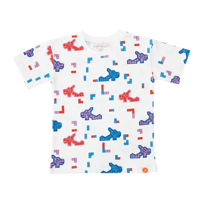 A Singapore Series - Kids Tee in Dragon Playground Print by Le Petit Society — image 5