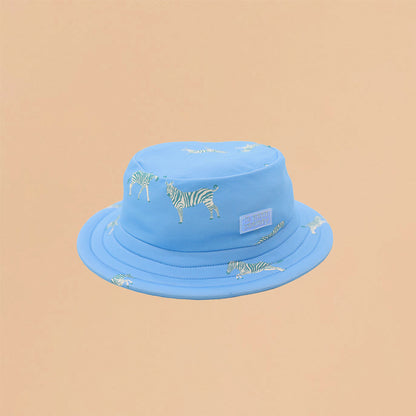 Kids Bucket Hat in Zebra Print by Le Petit Society