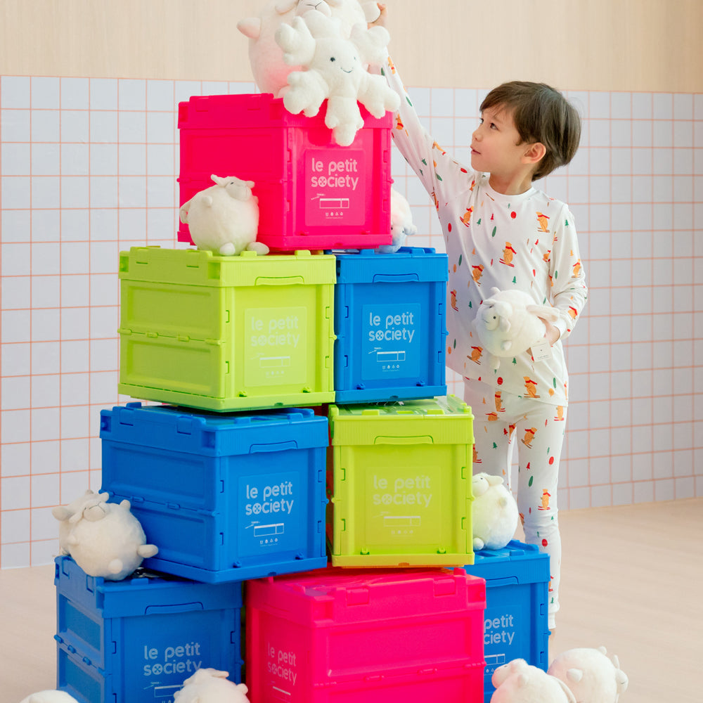 Kids Bamboo Pyjamas in Ski Bear Print by Le Petit Society — image 6