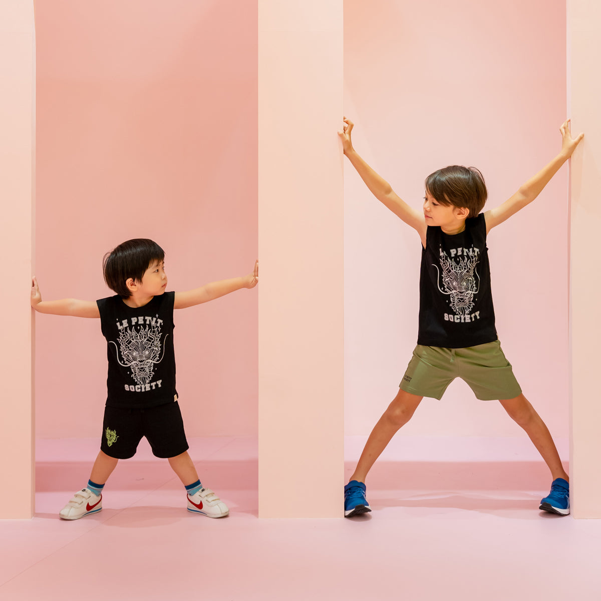 Dragon Streetwear - Kids Tank in Black Dragon by Le Petit Society — image 6