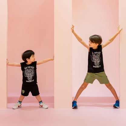 Dragon Streetwear - Kids Tank in Black Dragon by Le Petit Society — image 6
