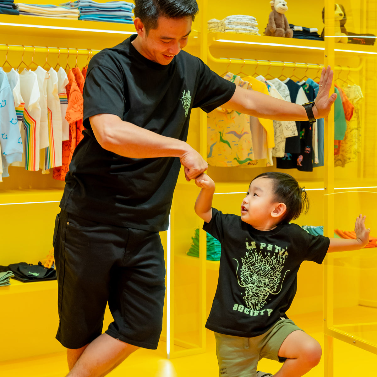 Dragon Streetwear - Kids Tee in Black Dragon by Le Petit Society — image 5