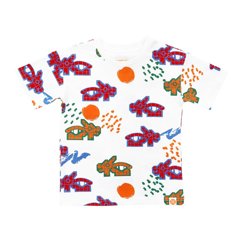 A Singapore Series - Kids Tee in Festive Dragon Playground Print by Le Petit Society — image 8