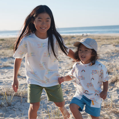 Made For Play - Kids Tee in Rainbow Logo by Le Petit Society