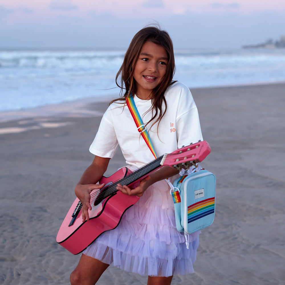 Made For Play - Kids Tee in White with Logo Print by Le Petit Society — image 15