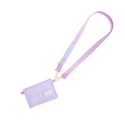 Kids Wallet With Lanyard in Lavender by Le Petit Society — image 3