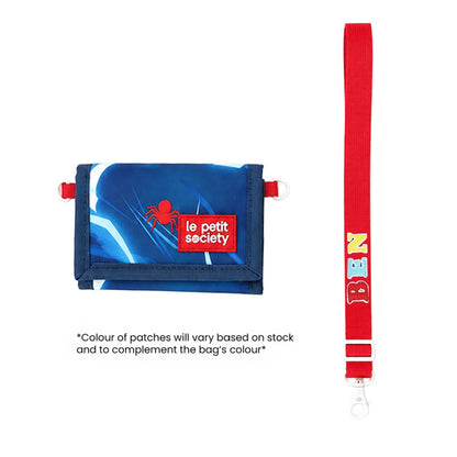 Kids Wallet With Lanyard - Spider