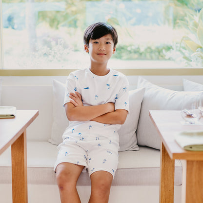 Resort Series - Kids Boxy Tee in Surf Print by Le Petit Society — image 12