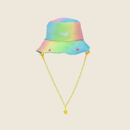Kids Bucket Hat in Rainbow Gradient by Le Petit Society