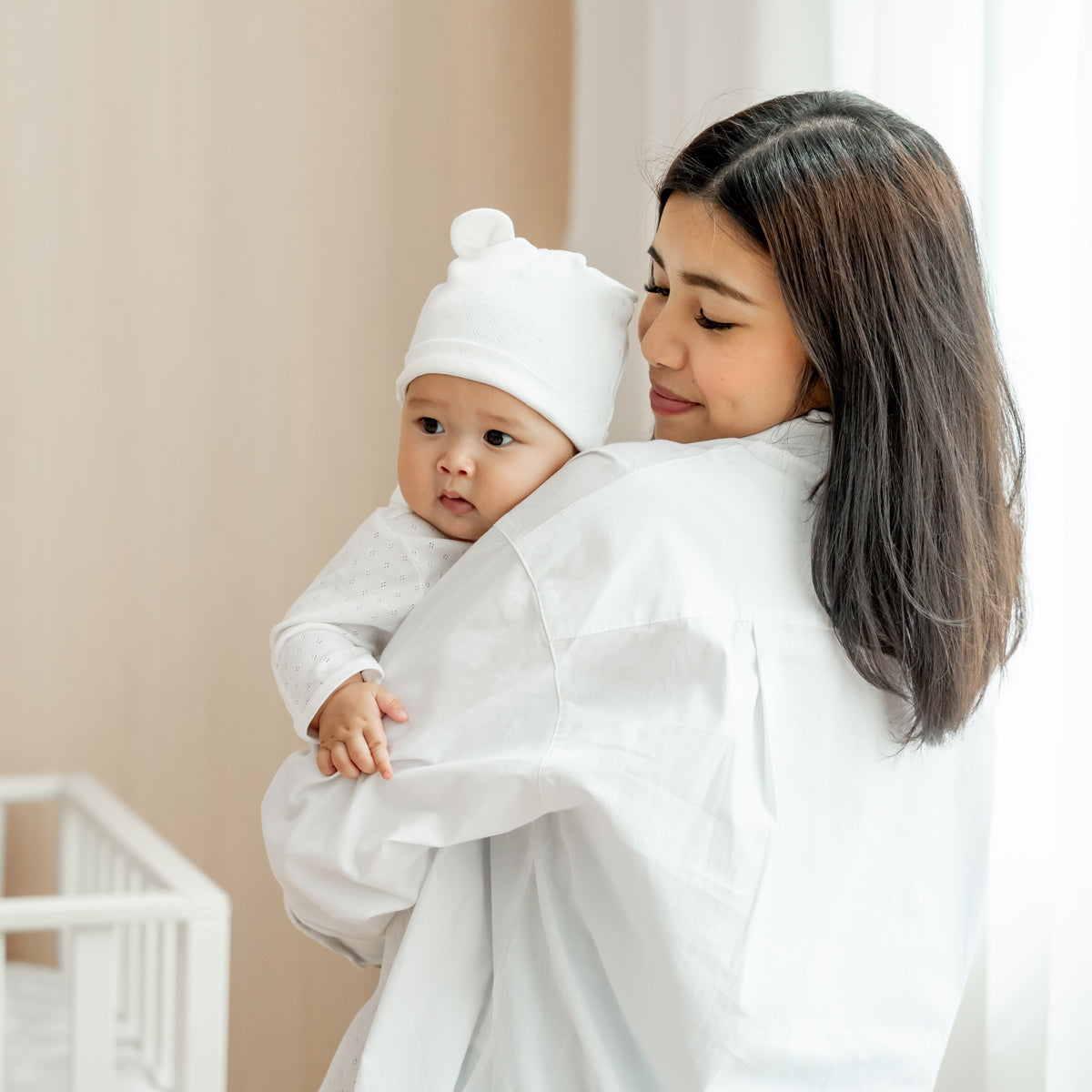 Mama & Mini in Ladies Cotton White Shirt by Le Petit Society — image 3