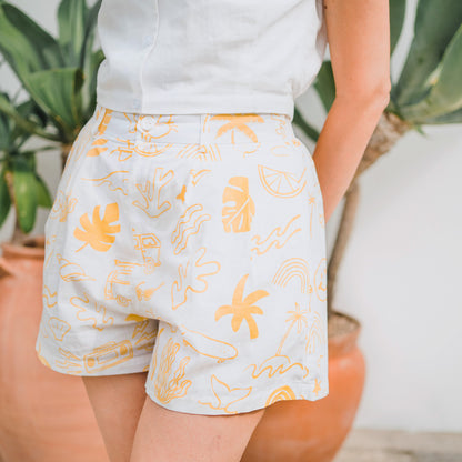 Resort Series - Ladies Shorts in Island Print by Le Petit Society