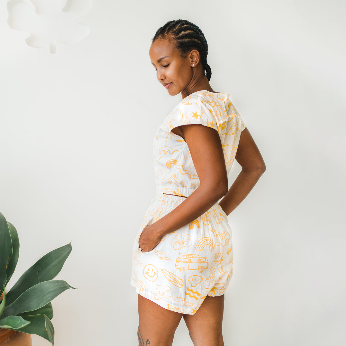 Resort Series - Ladies Shorts in Island Print by Le Petit Society — image 4