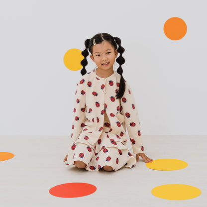 Made For Play - Girls Skater Dress in Ladybug Print by Le Petit Society — image 2
