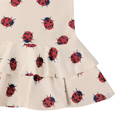 Made For Play - Girls Skater Dress in Ladybug Print by Le Petit Society — image 9