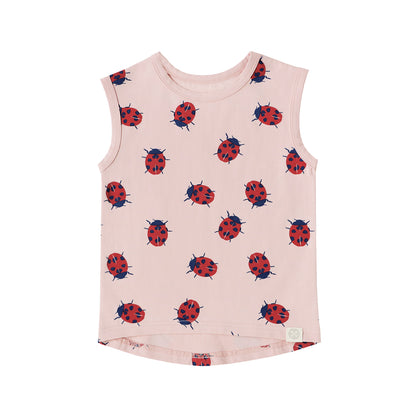 Made For Play - Kids Tank in Ladybug Print by Le Petit Society — image 3