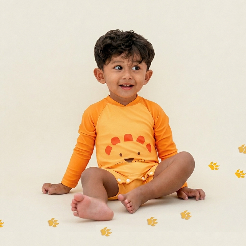Baby Swimsuit in Lion by Le Petit Society — image 9